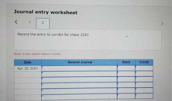 Problem 11-4 maintaining the checkbook