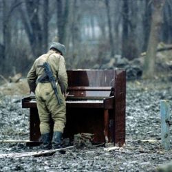 German soldier forced to play piano