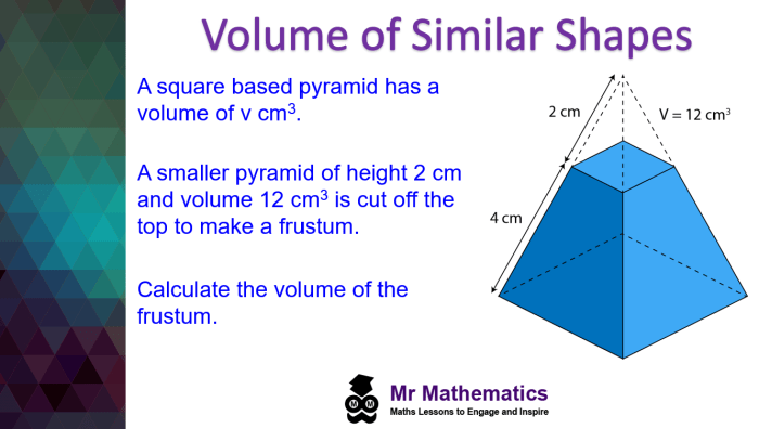 Areas and volumes of similar solids quiz