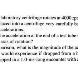 A typical laboratory centrifuge rotates at 4000 rpm